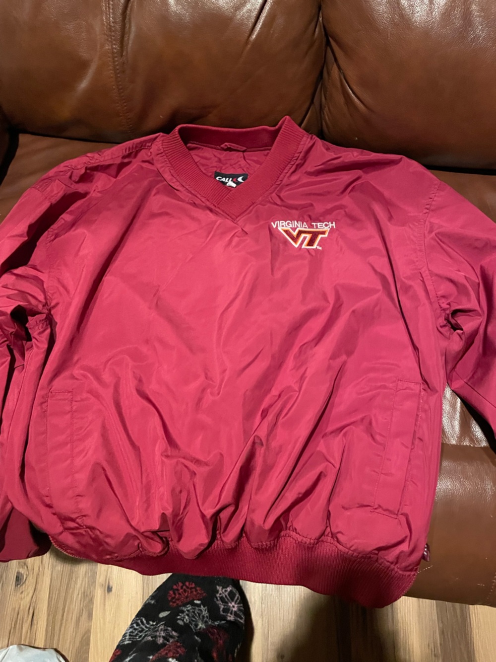 Callaway Virginia Tech Maroon Windbreaker Jacket